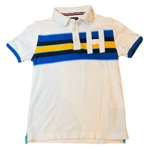 Tommy Hilfiger Boys white short sleeved polo T shirt